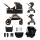 KINDERKRAFT - Combination stroller 3in1 ESME Pure black + car seat MINK PRO
