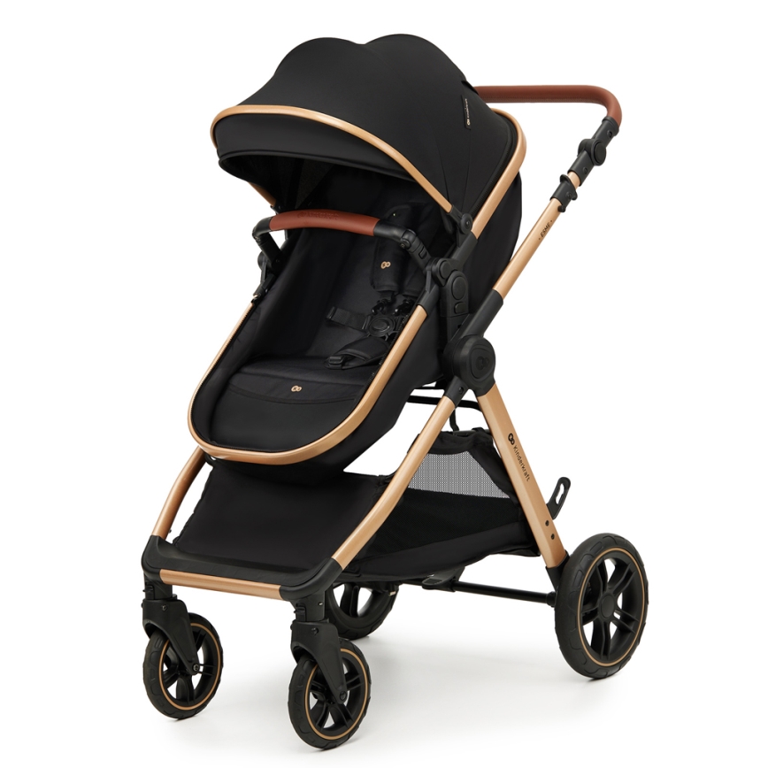 KINDERKRAFT - Combination stroller 3in1 ESME Pure black + car seat MINK PRO