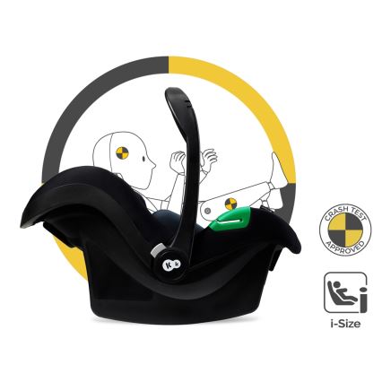 KINDERKRAFT - Combination stroller 3in1 ESME Pure black + car seat MINK PRO