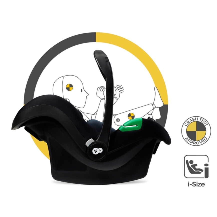 KINDERKRAFT - Combination stroller 3in1 ESME Pure black + car seat MINK PRO
