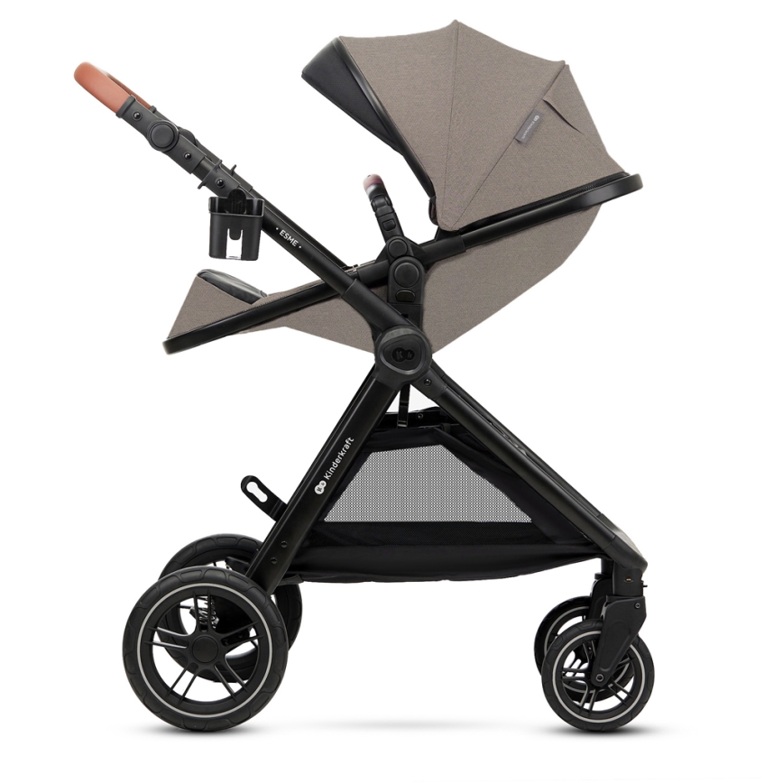 KINDERKRAFT - Combination stroller 3in1 ESME Sand beige + car seat MINK PRO