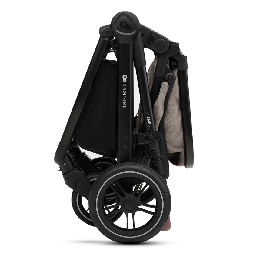 KINDERKRAFT - Combination stroller 3in1 ESME Sand beige + car seat MINK PRO