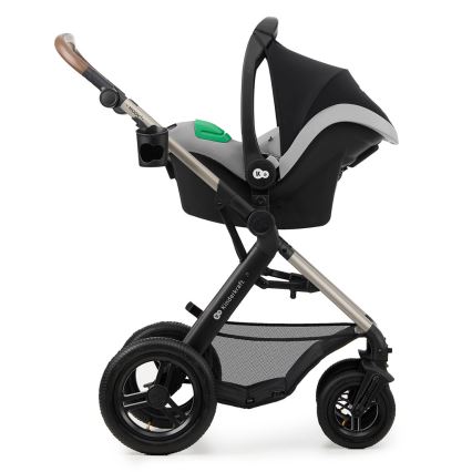 KINDERKRAFT - Combination stroller 3in1 MOOV 2 AIR Moonlight grey + car seat MINK PRO