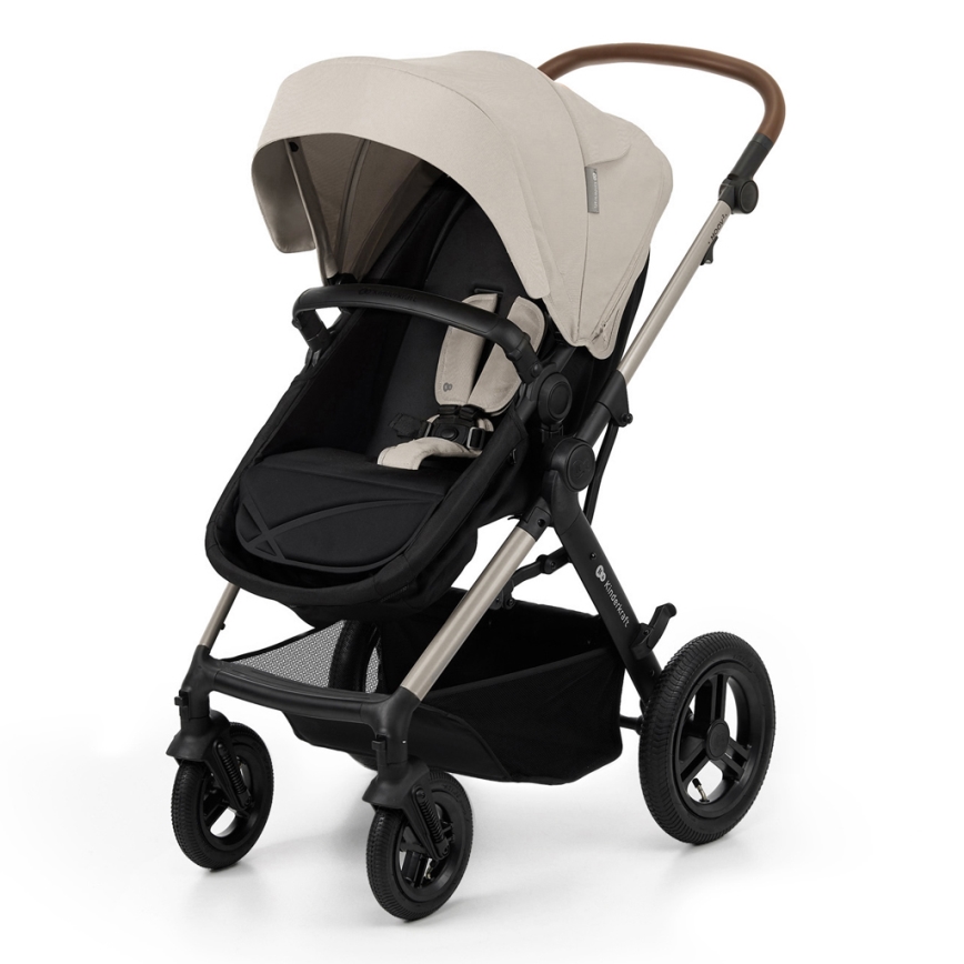 KINDERKRAFT - Combination stroller 3in1 MOOV 2 AIR Moonlight grey + car seat MINK PRO