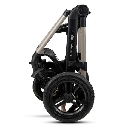 KINDERKRAFT - Combination stroller 3in1 MOOV 2 AIR Moonlight grey + car seat MINK PRO