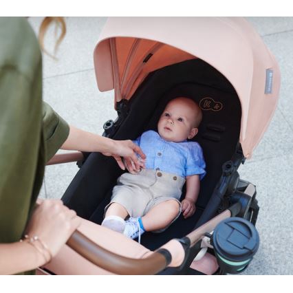 KINDERKRAFT - Combination stroller 3in1 MOOV 2 AIR Sand beige + car seat MINK PRO