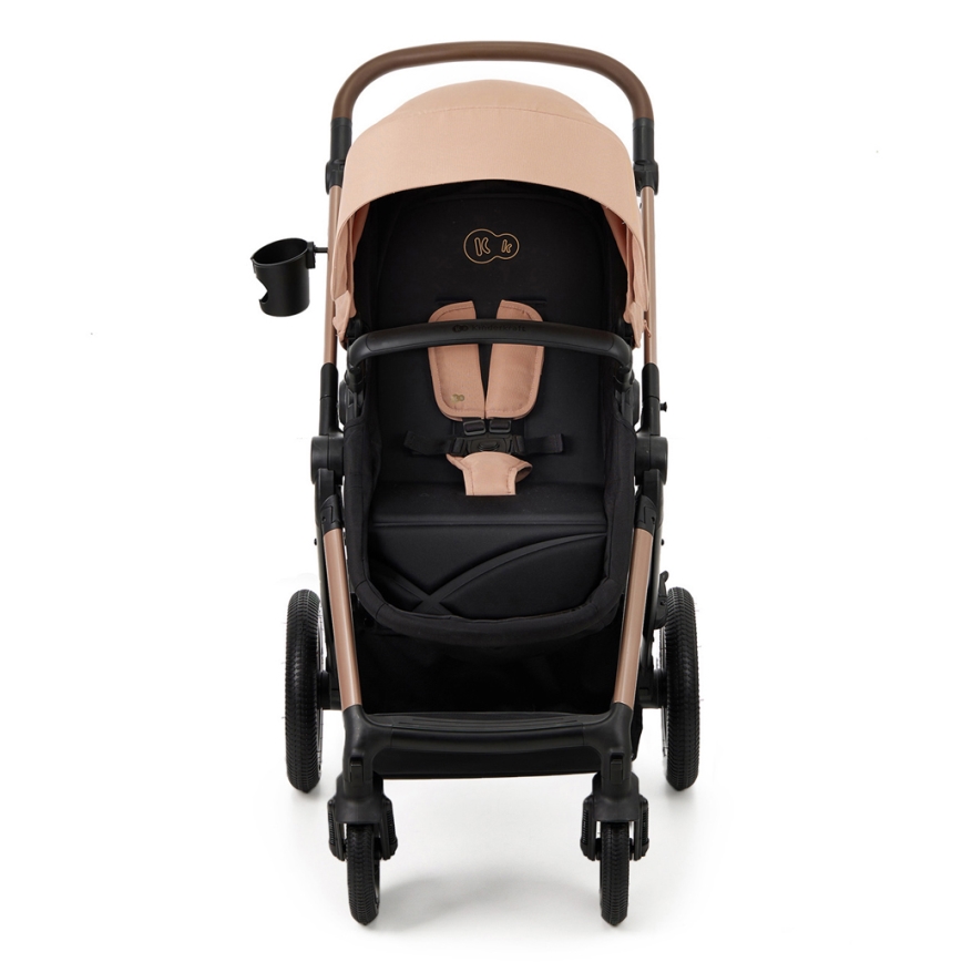 KINDERKRAFT - Combination stroller 3in1 MOOV 2 AIR Sand beige + car seat MINK PRO
