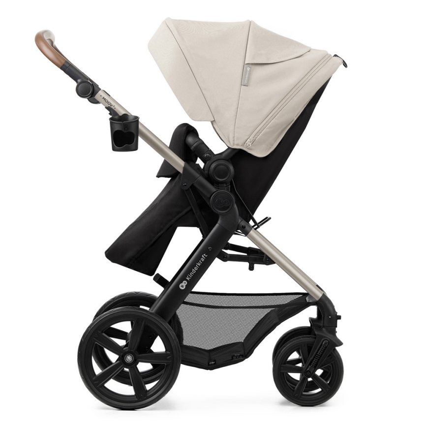 KINDERKRAFT - Combination stroller 3in1 MOOV 2 Moonlight grey + car seat MINK PRO