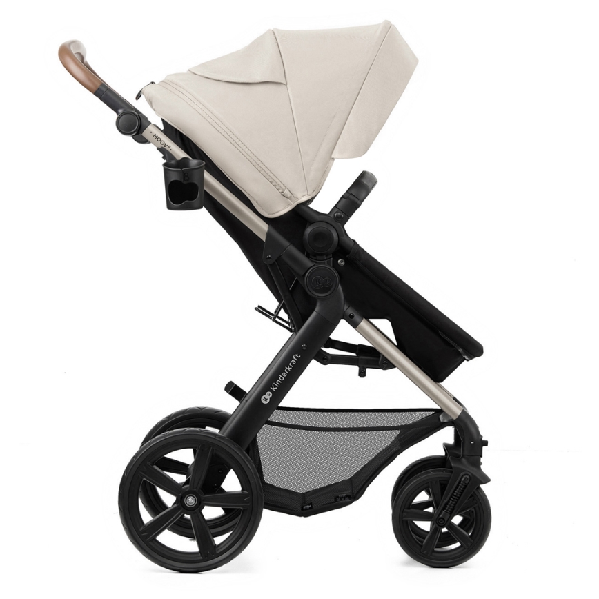 KINDERKRAFT - Combination stroller 3in1 MOOV 2 Moonlight grey + car seat MINK PRO