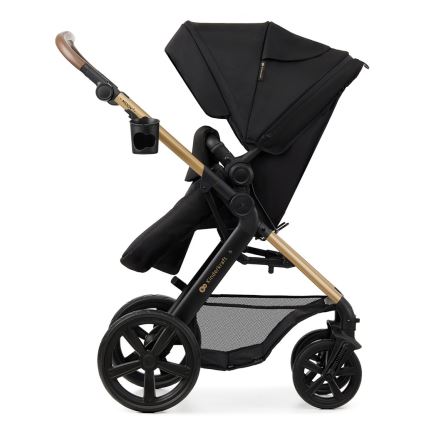 KINDERKRAFT - Combination stroller 3in1 MOOV 2 Pure black + car seat MINK PRO