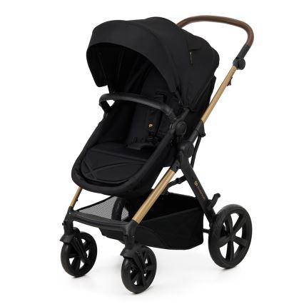 KINDERKRAFT - Combination stroller 3in1 MOOV 2 Pure black + car seat MINK PRO