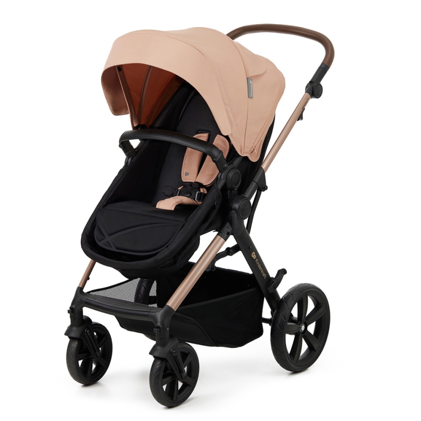 KINDERKRAFT - Combination stroller 3in1 MOOV 2 Sand beige + car seat MINK PRO