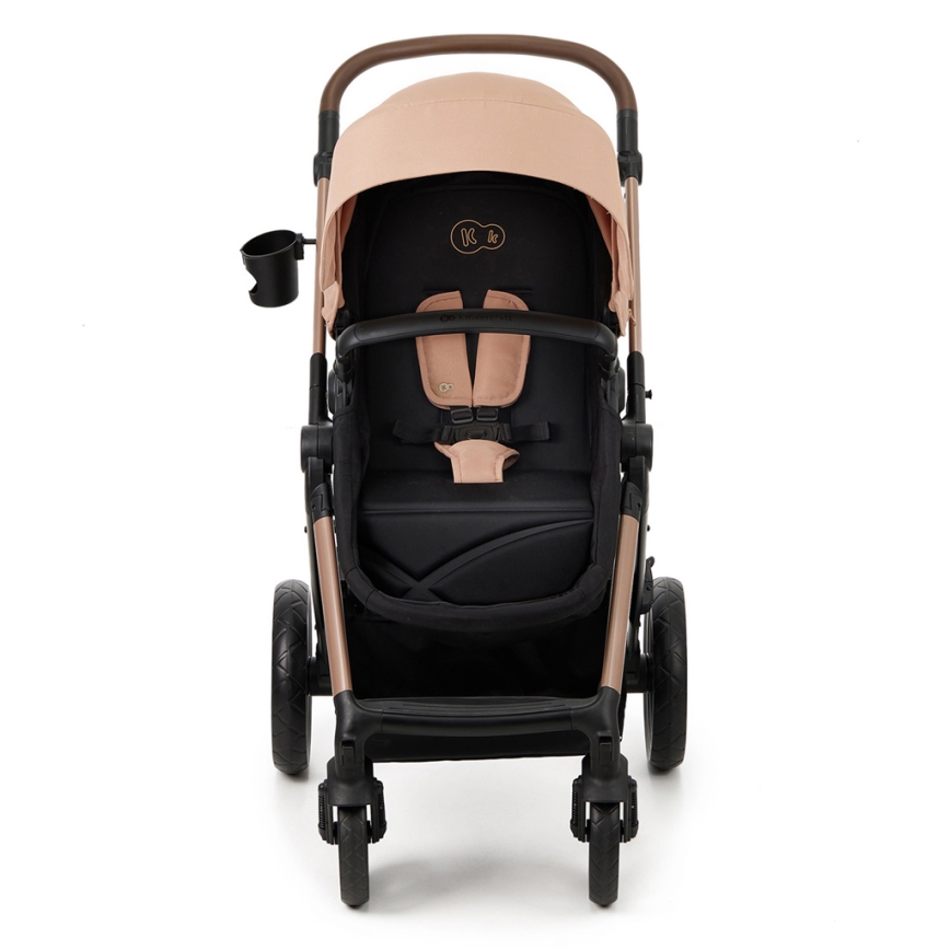 KINDERKRAFT - Combination stroller 3in1 MOOV 2 Sand beige + car seat MINK PRO