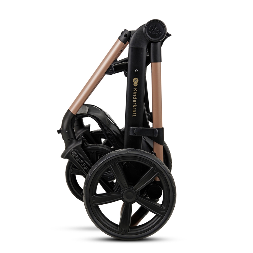 KINDERKRAFT - Combination stroller 3in1 MOOV 2 Sand beige + car seat MINK PRO