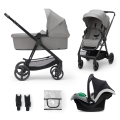KINDERKRAFT - Combination stroller 3in1 NEWLY Moonlight grey  + car seat MINK PRO
