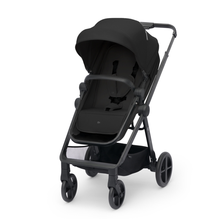 KINDERKRAFT - Combination stroller 4v1 NEWLY Classic black + car seat MINK PRO with base ISOFIX