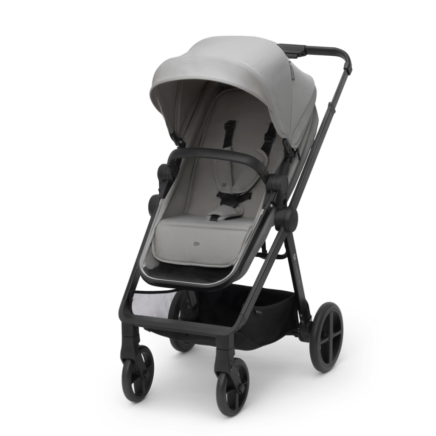 KINDERKRAFT - Combination stroller 4v1 NEWLY Classic grey + car seat MINK PRO with base ISOFIX