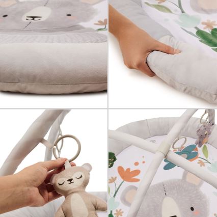 KINDERKRAFT - COZYPLAY Baby Play Mat, Grey