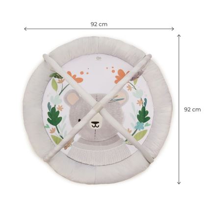 KINDERKRAFT - COZYPLAY Baby Play Mat, Grey