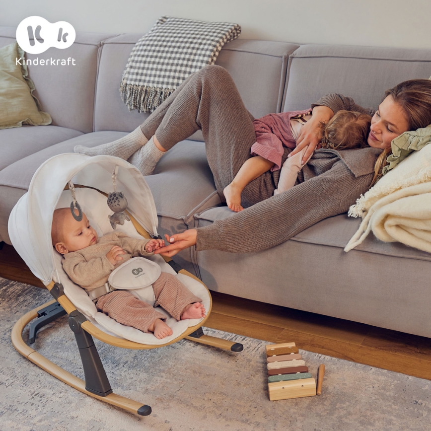 KINDERKRAFT - ELSU Baby Bouncer, Grey