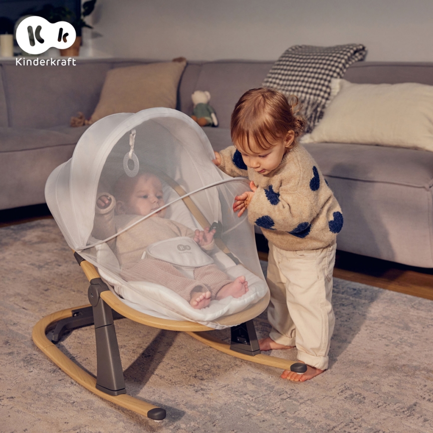 KINDERKRAFT - ELSU Baby Bouncer, Grey