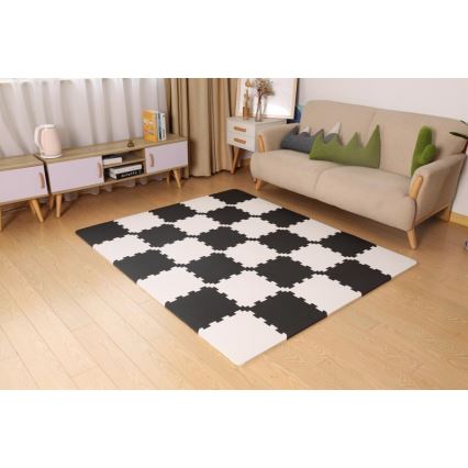 KINDERKRAFT - Foam puzzle LUNO 30pcs black/white