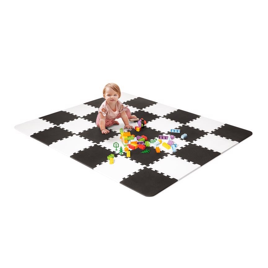 KINDERKRAFT - Foam puzzle LUNO 30pcs black/white
