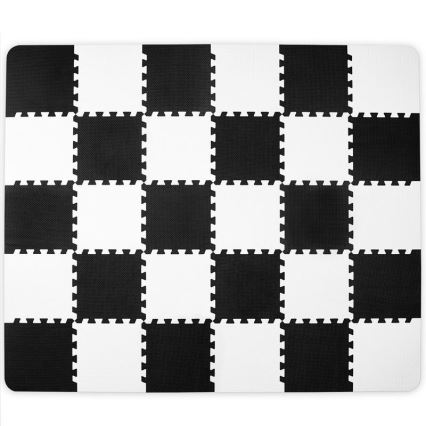 KINDERKRAFT - Foam puzzle LUNO 30pcs black/white