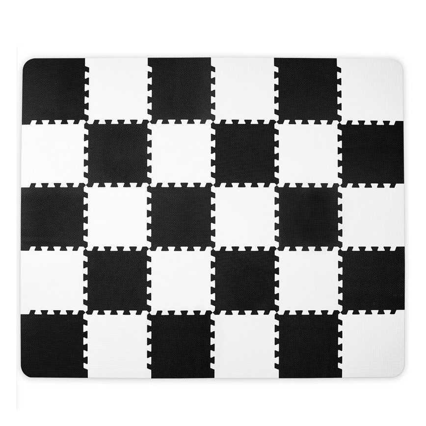 KINDERKRAFT - Foam puzzle LUNO 30pcs black/white