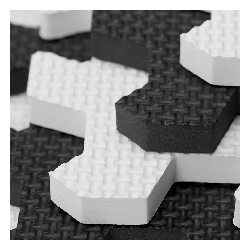 KINDERKRAFT - Foam puzzle LUNO 30pcs black/white