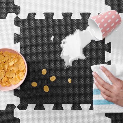 KINDERKRAFT - Foam puzzle LUNO 30pcs black/white