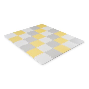 KINDERKRAFT - Foam puzzle LUNO 30pcs grey/yellow