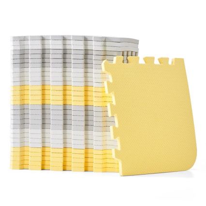 KINDERKRAFT - Foam puzzle LUNO 30pcs grey/yellow