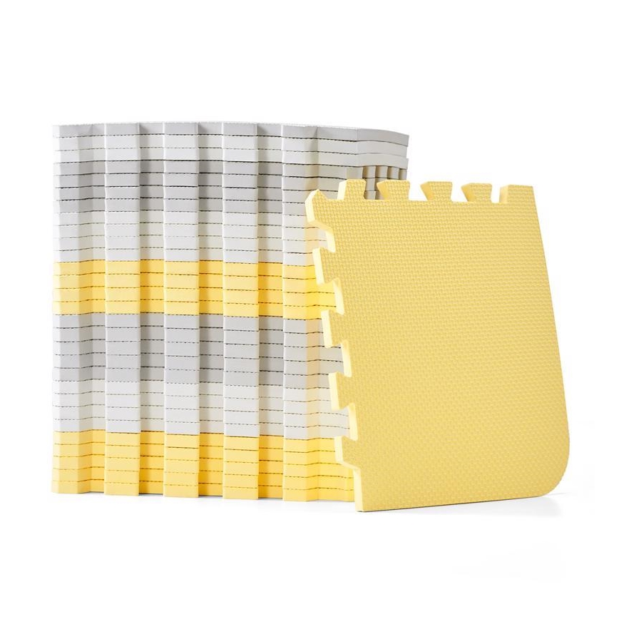 KINDERKRAFT - Foam puzzle LUNO 30pcs grey/yellow