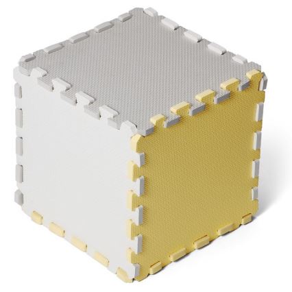 KINDERKRAFT - Foam puzzle LUNO 30pcs grey/yellow