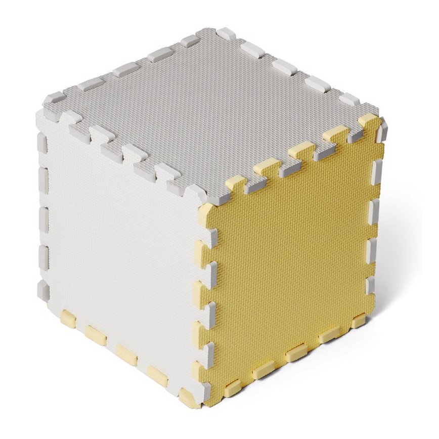 KINDERKRAFT - Foam puzzle LUNO 30pcs grey/yellow