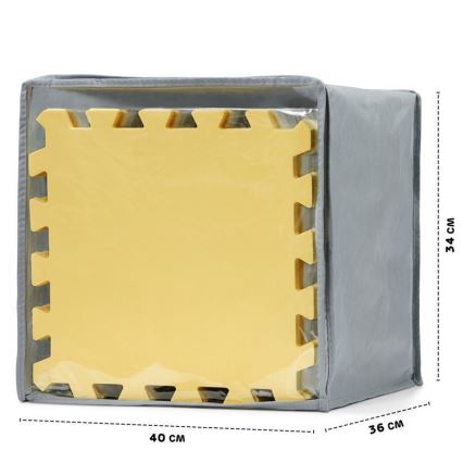 KINDERKRAFT - Foam puzzle LUNO 30pcs grey/yellow
