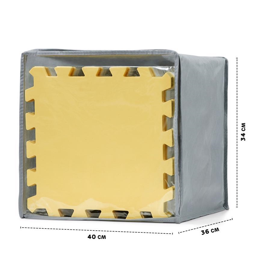 KINDERKRAFT - Foam puzzle LUNO 30pcs grey/yellow