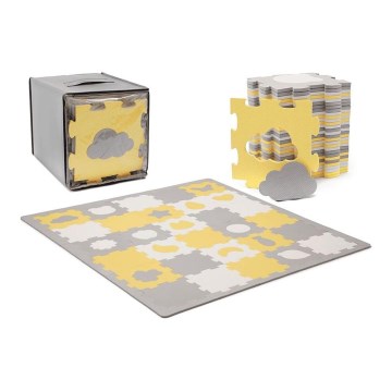 KINDERKRAFT - Foam puzzle LUNO 30pcs grey/yellow