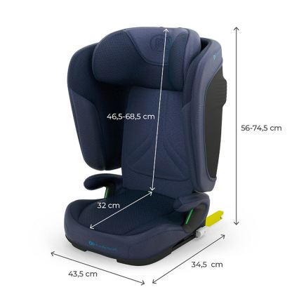 KINDERKRAFT - Foldable Car Seat UNITY 2 i-Size 100-150 cm Dark Blue