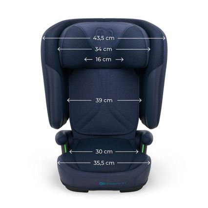 KINDERKRAFT - Foldable Car Seat UNITY 2 i-Size 100-150 cm Dark Blue