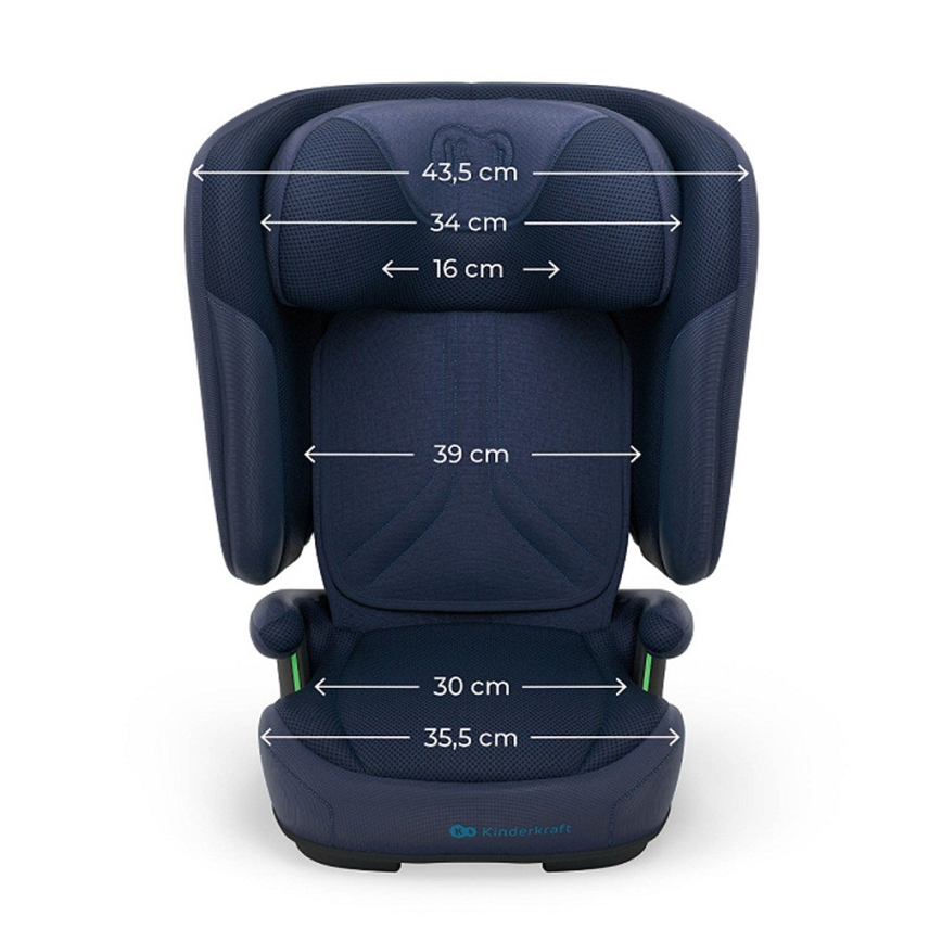 KINDERKRAFT - Foldable Car Seat UNITY 2 i-Size 100-150 cm Dark Blue