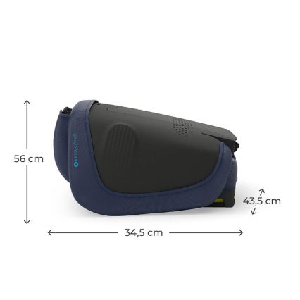 KINDERKRAFT - Foldable Car Seat UNITY 2 i-Size 100-150 cm Dark Blue
