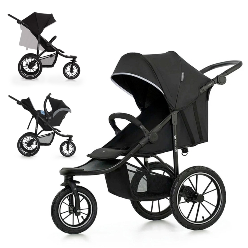 KINDERKRAFT - HELSI2 Sports Stroller, Black