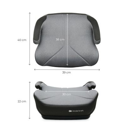 KINDERKRAFT - I-BOOST 2 Car Booster Seat 125–150 cm, Grey