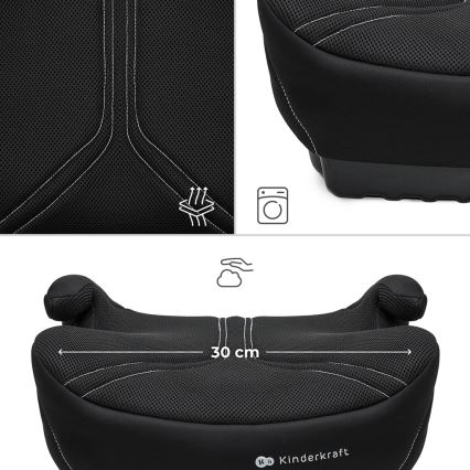 KINDERKRAFT - I-BOOST 2 PRO i-Size Car Booster Seat 125–150 cm, Black