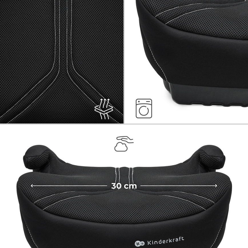 KINDERKRAFT - I-BOOST 2 PRO i-Size Car Booster Seat 125–150 cm, Black