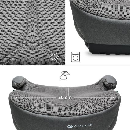 KINDERKRAFT - I-BOOST 2 PRO i-Size Car Booster Seat 125–150 cm, Grey