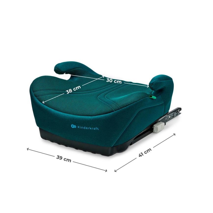 KINDERKRAFT - I-BOOST 2 PRO i-Size Car Booster Seat 125–150 cm Turquoise