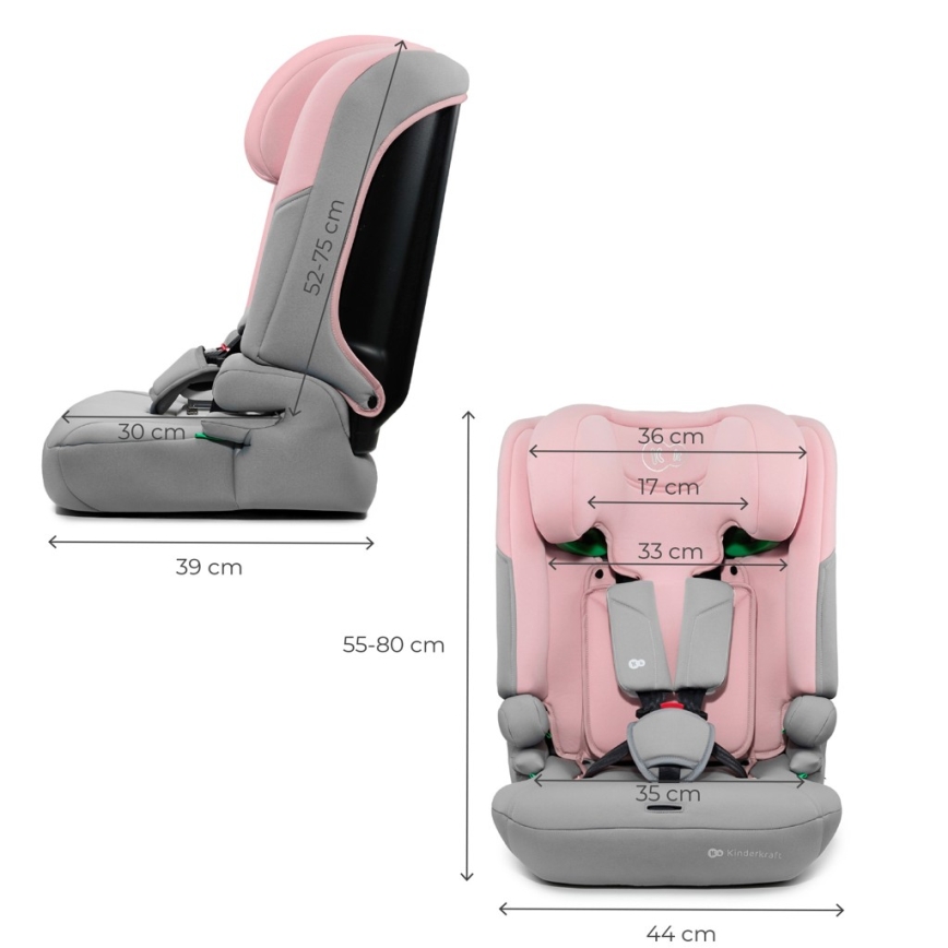 KINDERKRAFT - I-COMFY i-Size Car Seat 76-150 cm Pink